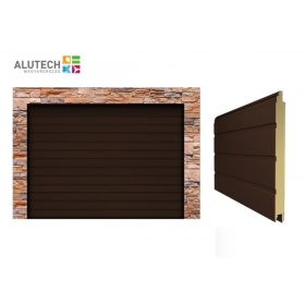   Alutech 4780x2150 Dark oak S bordás Trend szekcionált garázskapu