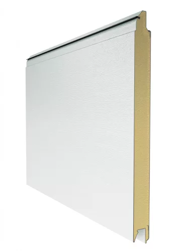 Alutech 5000x2250 RAL9016 L bordás Prestige szekcionált garázskapu szett