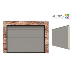   Alutech 2500x2125 RAL9007 L bordás Prestige szekcionált garázskapu