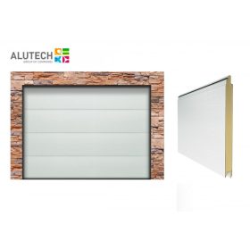   Alutech 3000x2250 RAL9016 L bordás Prestige szekcionált garázskapu szett