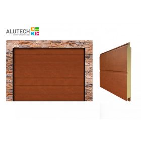   Alutech 2750x2125 Golden oak M bordás Trend szekcionált garázskapu