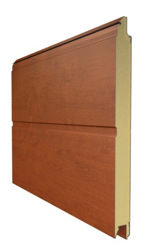 Alutech 3000x2250 Golden oak M bordás Trend szekcionált garázskapu