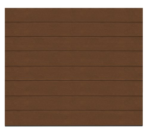 Alutech 3000x2250 Dark oak M bordás Trend szekcionált garázskapu