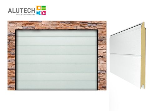 Alutech 2500x2250 RAL9016 M bordás Trend szekcionált garázskapu