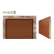 Alutech 2750x2125 Golden oak M bordás Trend szekcionált garázskapu