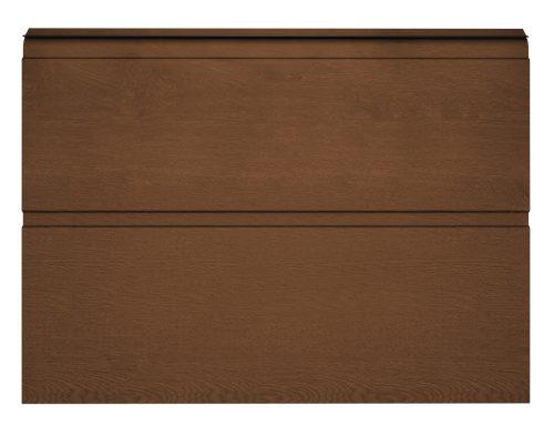Alutech 4000x2700 Dark oak M bordás Trend szekcionált garázskapu