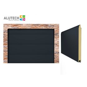   Alutech 2500x2125 RAL9016 M bordás faerezetes Trend szekcionált garázskapu