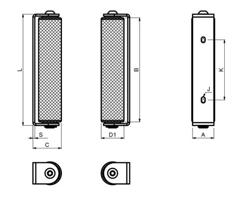 Cais Crankshaft 220 görgős vezetőlemez ívelt kapukhoz