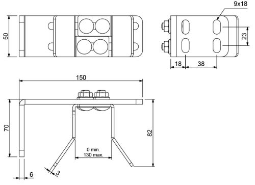 Cais Docker O állítható ütköző