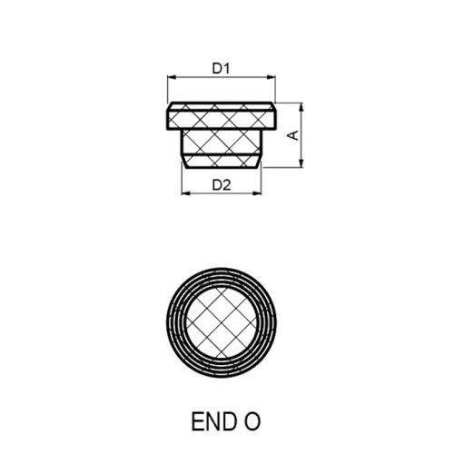 Cais End O gumi ütköző
