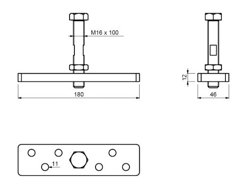 Cais GD180 felső állítható függesztő függőkapukhoz
