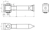 Cais HW18 állítható zsanér, téglafalba