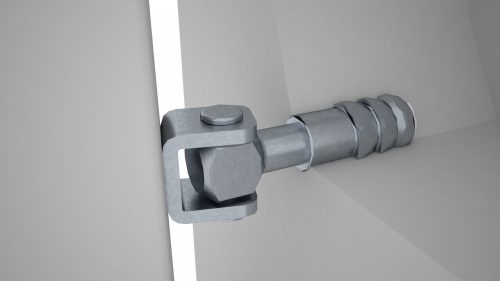 Cais HW18 állítható zsanér, téglafalba