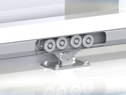 CAIS DEMO MBE 02 acél úszókapu vasalat szett 4 méteres kapunyílásig