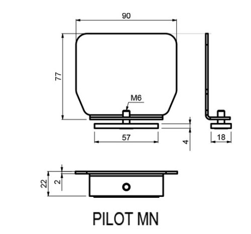 CAIS DEMO MBE 02 acél úszókapu vasalat szett 4 méteres kapunyílásig