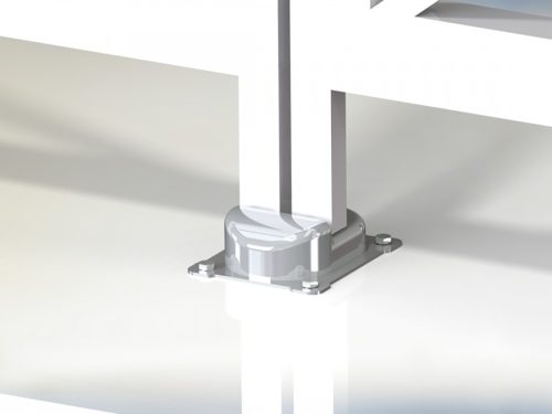 Cais Limit M ütköző, betonba ágyazott szárnyaskapuhoz