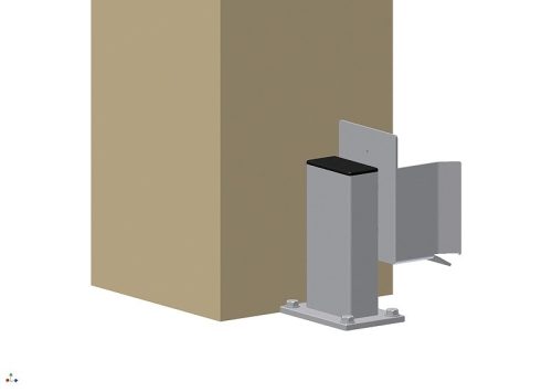 Cais Park L 256 mm-es oszlop végütköző konzolokhoz