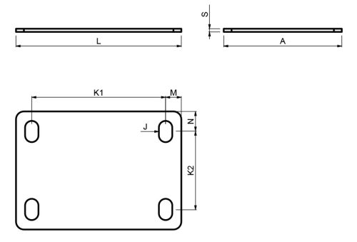 Cais Ramp ME 4 talplemez tolókapu görgő csoporthoz