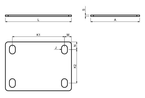 Cais Ramp S 4 talplemez tolókapu görgő csoporthoz