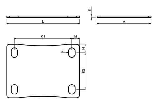Cais Ramp SE 2 talplemez tolókapu görgő csoporthoz