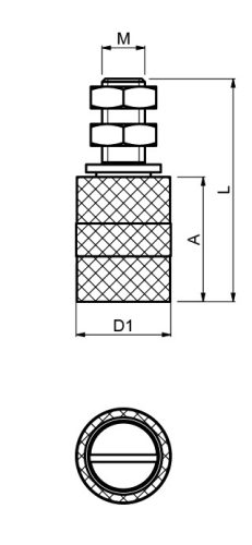 Cais RB26 nejlon vezetőgörgő 26 mm-es átmérővel