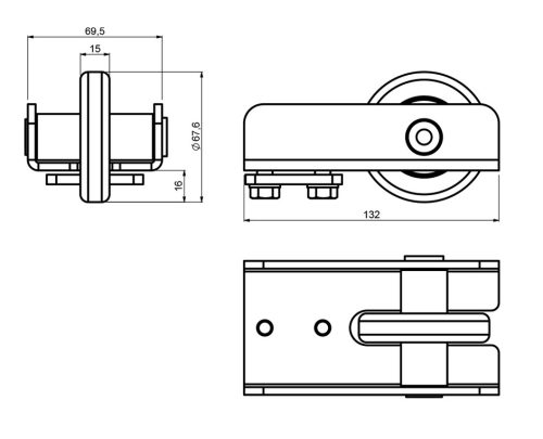 Cais Run S felfutó görgő