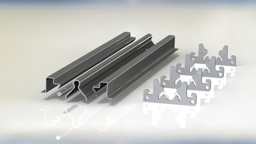 Cais Vector Pack 6 O-sín betonozható oldalfalakkal tolókapukhoz