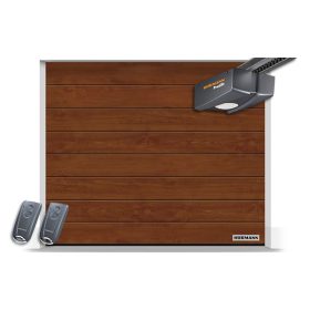  Hörmann szekcionált garázskapu 2500x2500 - ProLift 700 meghajtással - M bordás DecoColor Dark Oak