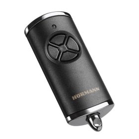   Hörmann HSE4-868-BS, 4 csatornás, matt fekete távirányító, króm kupakkal