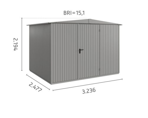 Hörmann Berry Classic eszköztároló ház nyeregtetővel