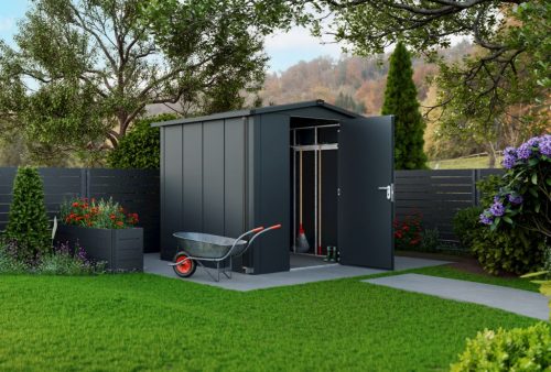 Hörmann Juno Design eszköztároló ház nyeregtetővel