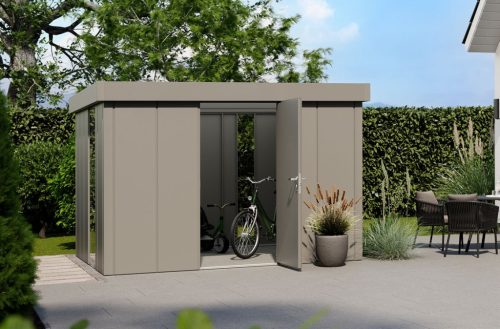 Hörmann Juno Modern eszköztároló ház lapos tetővel