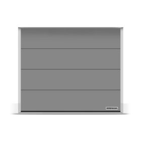   Hörmann szekcionált garázskapu - kézi / motoros működtetéssel - L bordás Sima felülettel - RAL9007 színben