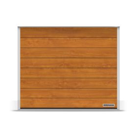   Hörmann szekcionált garázskapu - kézi / motoros működtetéssel - Decocolor felülettel - Aranytölgy színben