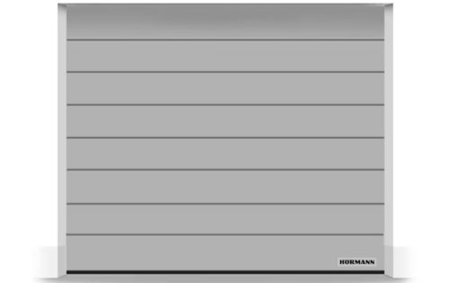 Hörmann szekcionált garázskapu - kézi / motoros működtetéssel - Sima felülettel - RAL9006 színben