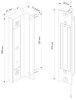 Locinox B-MAG süllyesztett mágneszár (RAL9005 fekete)