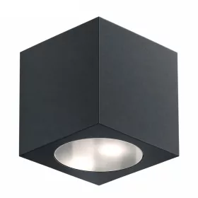   Locinox CUBE75-230V-7016 kocka alakú 230V-os fali lámpa (RAL7016 antracit)