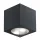 Locinox CUBE75-230V-7016 kocka alakú 230V-os fali lámpa (RAL7016 antracit)