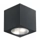 Locinox CUBE75-230V-7016 kocka alakú 230V-os fali lámpa (RAL7016 antracit)