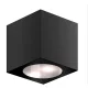Locinox CUBE75-230V-9005 kocka alakú 230V-os fali lámpa (RAL9005 fekete)