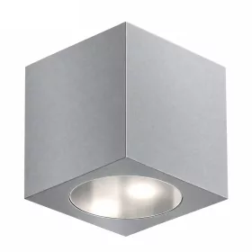   Locinox CUBE75-230V-SILV kocka alakú 230V-os fali lámpa (ezüst)