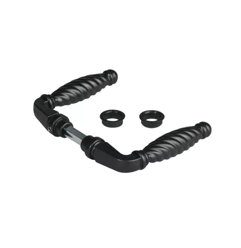 Locinox LAKQU2 40-60-as felületre szerelhető kapuzár, 3006FA alumínium fogantyúpárral (RAL7016)