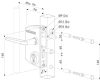 Locinox LAKQU2 40-60-as felületre szerelhető kapuzár, 3006M alumínium fogantyúpárrall (RAL7016)
