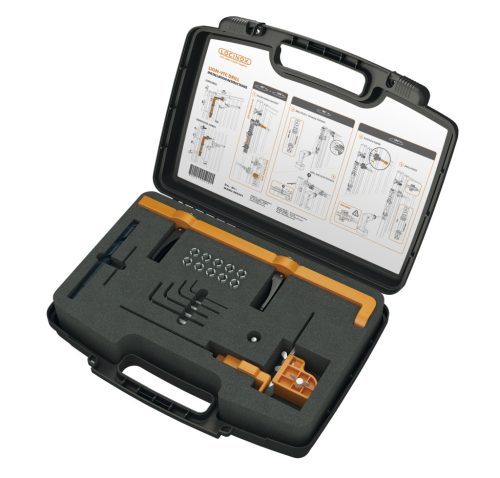 Locinox LION-VTC-DRILL szerelő- és fúrósablon Lion és Verticlose-2 kapucsukókhoz