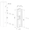 Locinox MODULEC-SA-E Felületre szerelhető elektromos zárfogadó (RAL7016 antracitszürke)