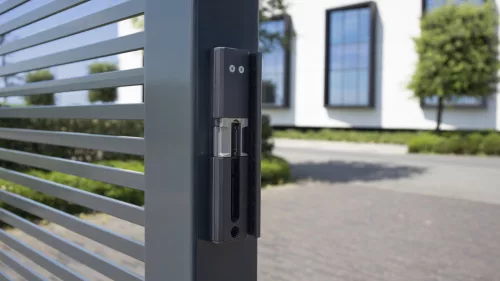 Locinox MODULEC-SA-R Felületre szerelhető elektromos zárfogadó (RAL9005 mélyfekete)