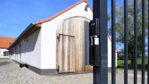 Locinox MODULEC-SA-R Felületre szerelhető elektromos zárfogadó (RAL9005 mélyfekete)