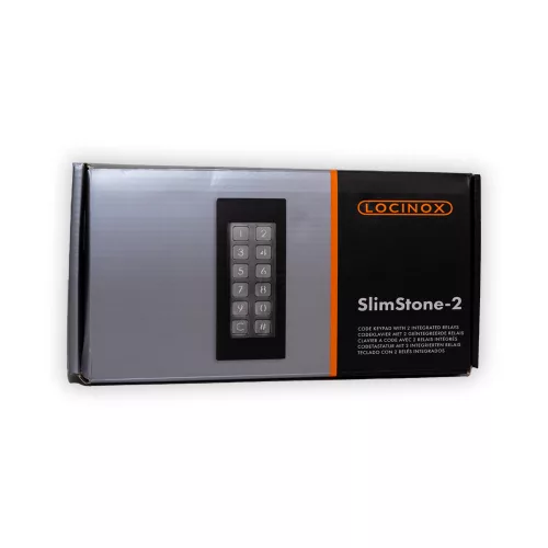 Locinox SLIMSTONE-2-9005 időjárásálló kódzár, 2 beépített relével