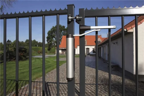 Locinox VERTICLOSE-2 nagy teljesítményű hidraulikus kapucsukó 90°-os és 180°-os zsanérokhoz (ezüst)