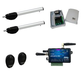   Roger BE20/210 szárnyaskapunyitó motor szett és PalGate Spider B-WR vevőegység